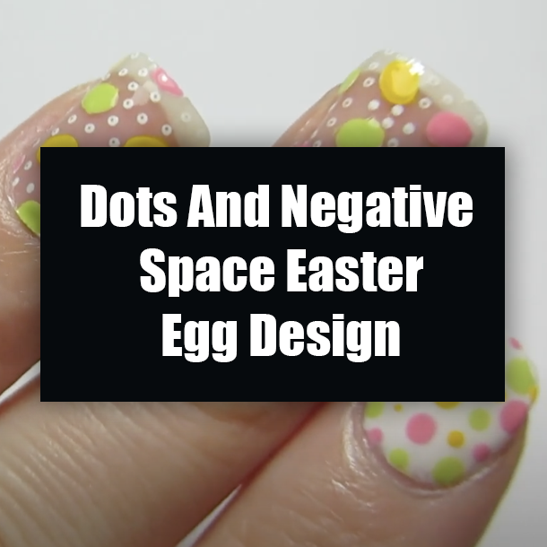 Dots And Negative Space Easter Egg Design