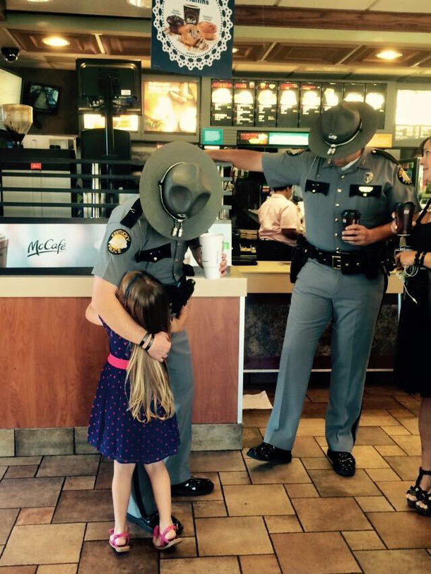 Drained’ Cops Stop At A McDonald’s After Cop’s Funeral, But Then They’re Interrupted… - picture 3