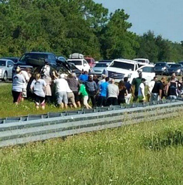 Driver Snaps Pic Of Horrific Wreck When She Sees What’s Hiding In Crowd - picture 3