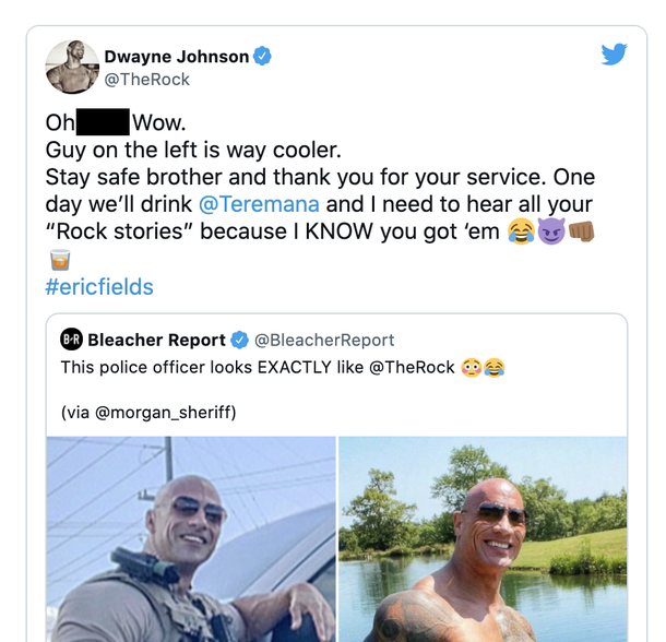 Dwayne ‘The Rock’ Johnson sends a viral message to the Cop who looks just like him - picture 3
