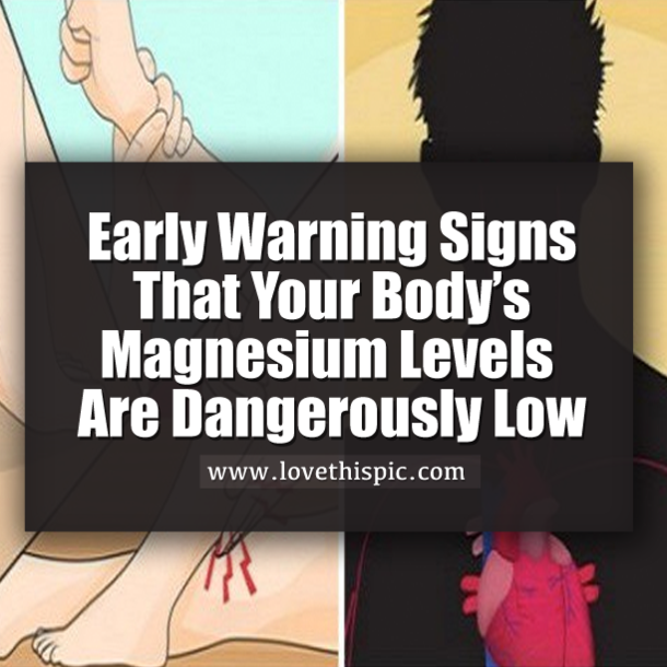 Early Warning Signs That Your Body’s Magnesium Levels Are Dangerously Low
