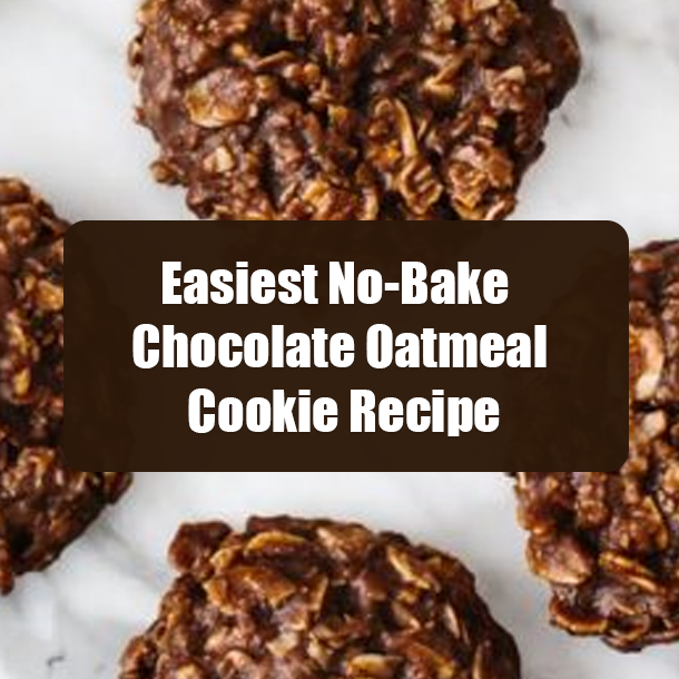 Easiest No-Bake Chocolate Oatmeal Cookie Recipe