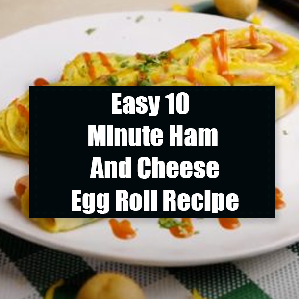 Easy 10 Minute Ham And Cheese Egg Roll Recipe