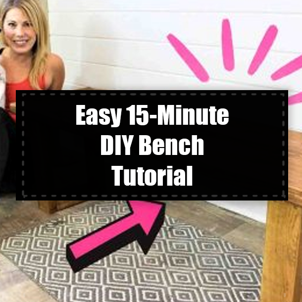 Easy 15-Minute DIY Bench Tutorial
