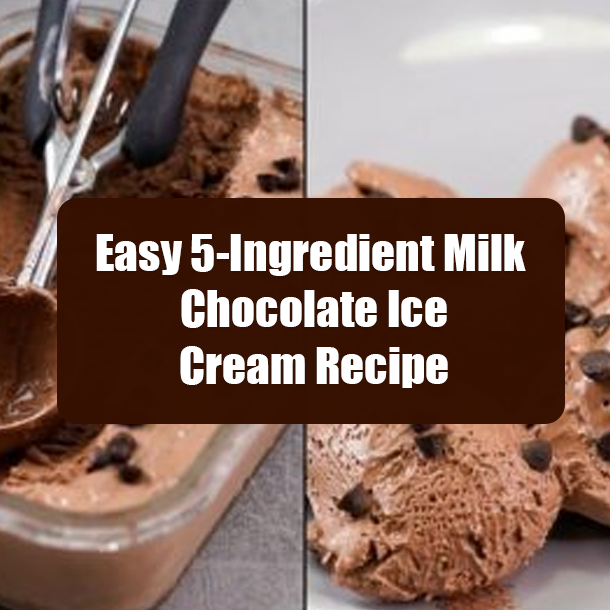 Easy 5-Ingredient Milk Chocolate Ice Cream Recipe
