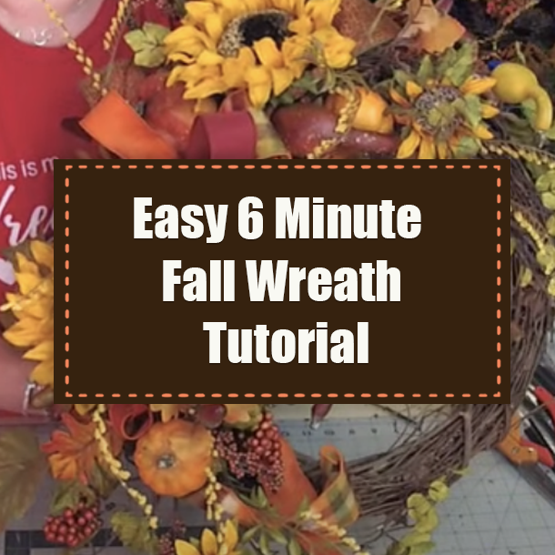 Easy 6 Minute Fall Wreath Tutorial