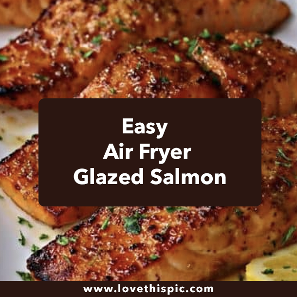Easy Air Fryer Glazed Salmon