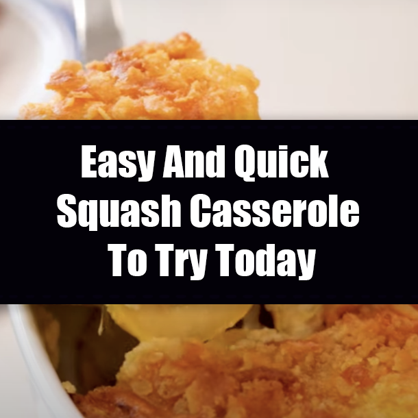 Easy And Quick Squash Casserole To Try Today