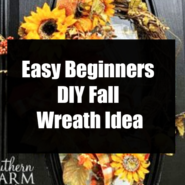 Easy Beginners DIY Fall Wreath Idea