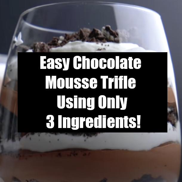 Easy Chocolate Mousse Trifle Using Only 3 Ingredients!