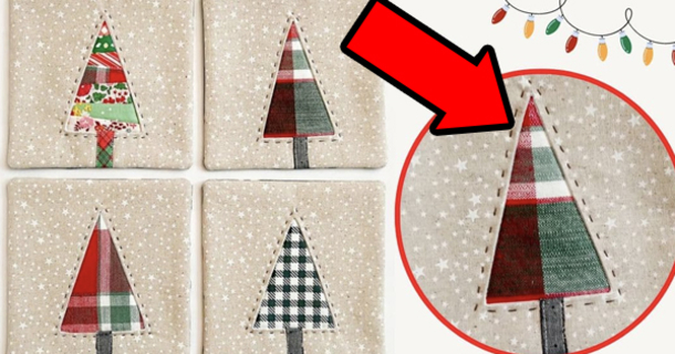 Easy Christmas Coaster Sewing Tutorial for Beginners - picture 2