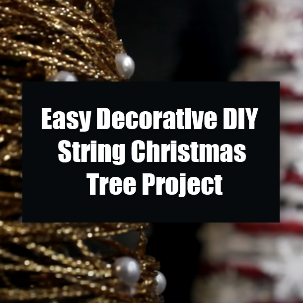 Easy Decorative DIY String Christmas Tree Project