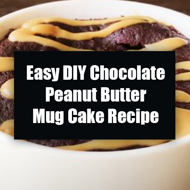 Easy DIY Chocolate Peanut Butter Mug Cake Recipe