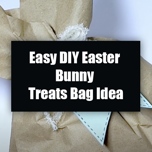 Easy DIY Easter Bunny Treats Bag Idea