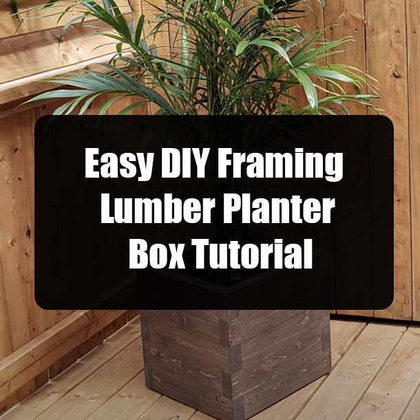 Easy DIY Framing Lumber Planter Box Tutorial