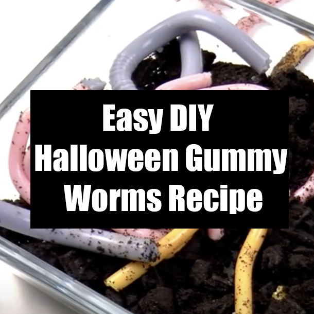 Easy DIY Halloween Gummy Worms Recipe