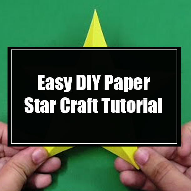 Easy DIY Paper Star Craft Tutorial