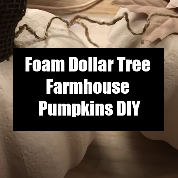 Easy Dollar Tree Farmhouse Pumpkins DIY