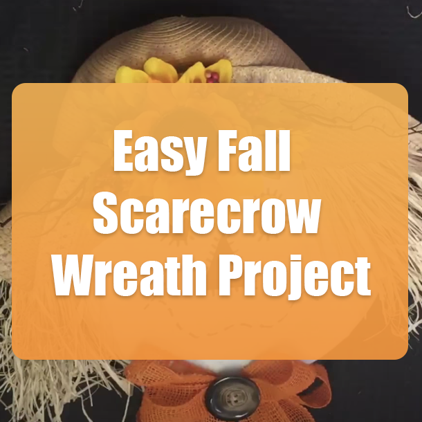 Easy Fall Scarecrow Wreath Project