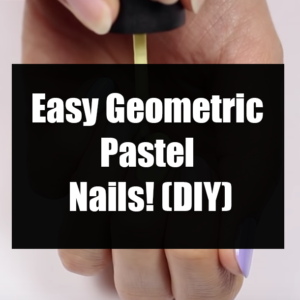 Easy Geometric Pastel Nails! (DIY)