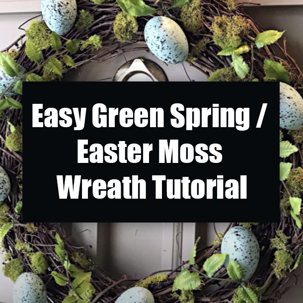 Easy Green Spring / Easter Moss Wreath Tutorial
