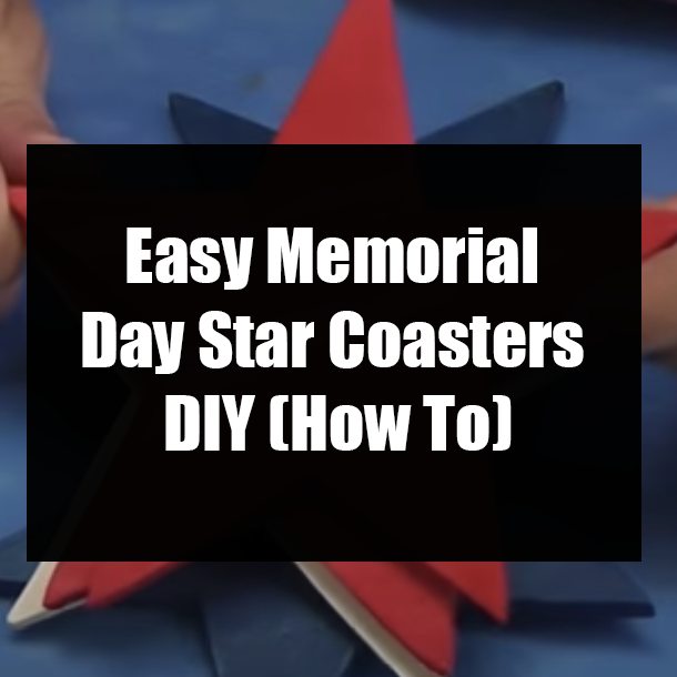 Easy Memorial Day Star Coasters DIY (How To)
