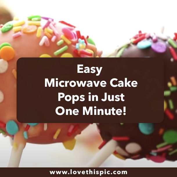 Easy Microwave Cake Pops in Just One Minute!