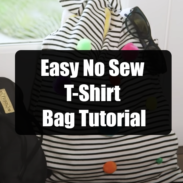 Easy No Sew T-Shirt Bag Tutorial
