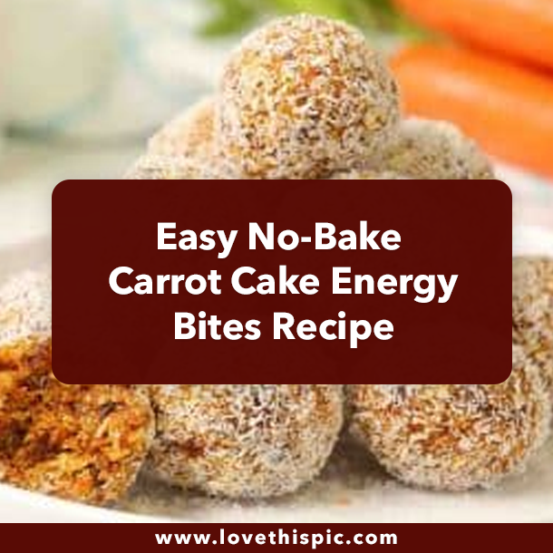 Easy No-Bake Carrot Cake Energy Bites Recipe