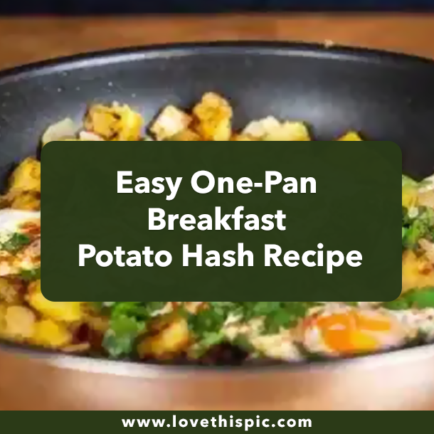 Easy One-Pan Breakfast Potato Hash Recipe