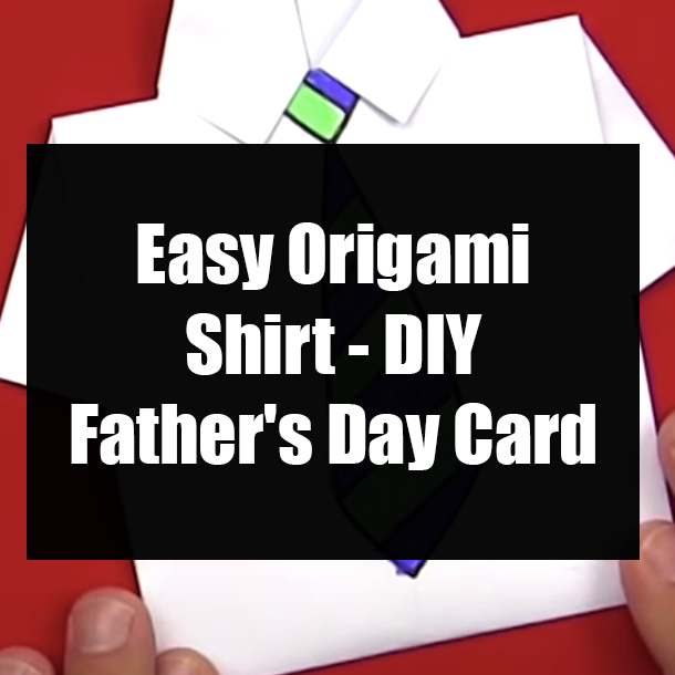 Easy Origami Shirt - DIY Father's Day Card