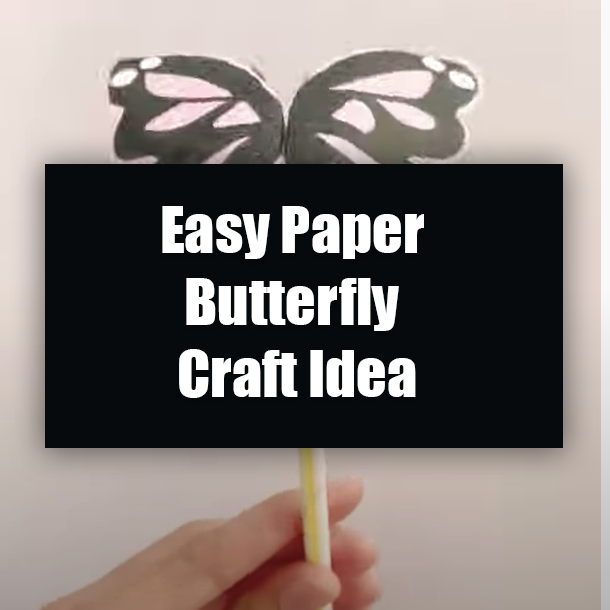 Easy Paper Butterfly Craft Idea