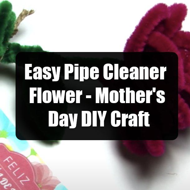 Easy Pipe Cleaner Flower - Mother's Day DIY Craft