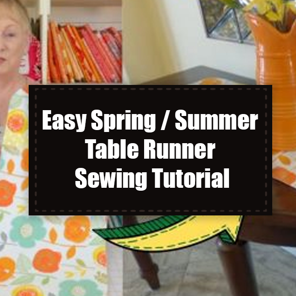 Easy Spring / Summer Table Runner Sewing Tutorial