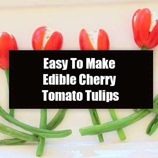 Easy To Make Edible Cherry Tomato Tulips