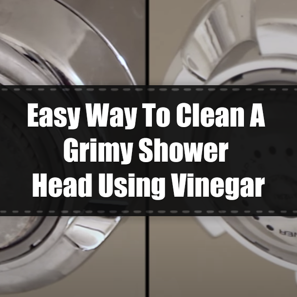 Easy Way To Clean A Grimy Shower Head Using Vinegar