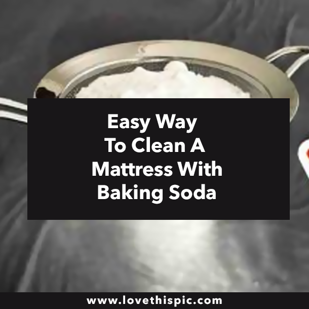 Easy Way To Clean A Mattress With Baking Soda