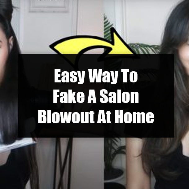 Easy Way To Fake A Salon Blowout At Home