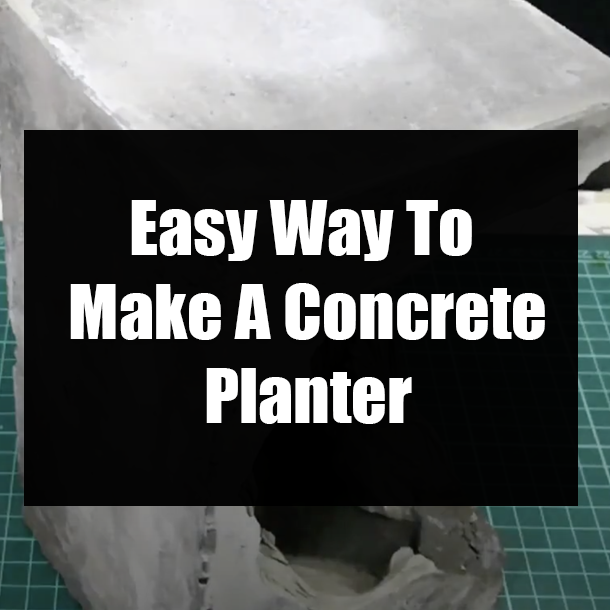 Easy Way To Make A Concrete Planter