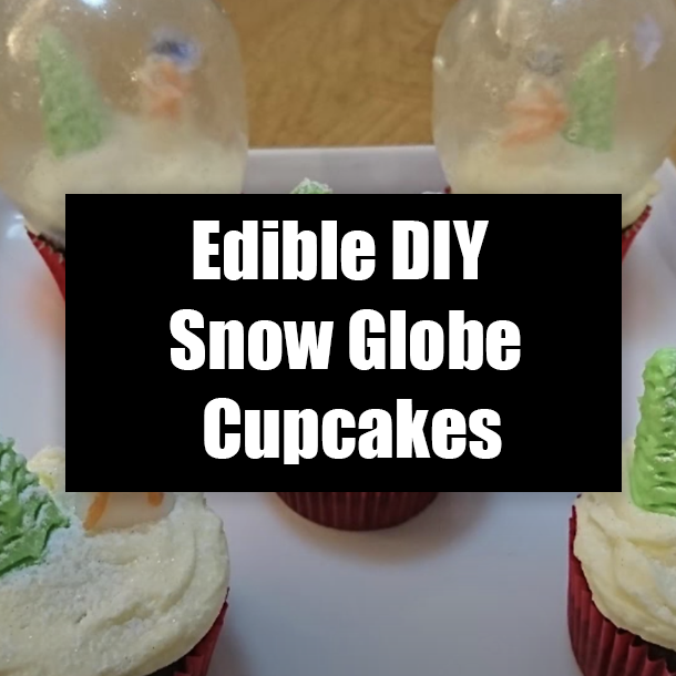 Edible DIY Snow Globe Cupcakes