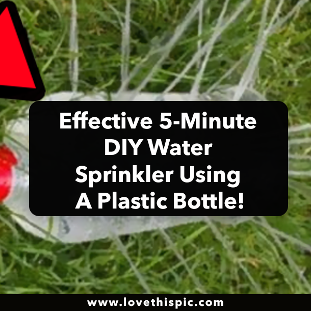 Effective 5-Minute DIY Water Sprinkler Using A Plastic Bottle!