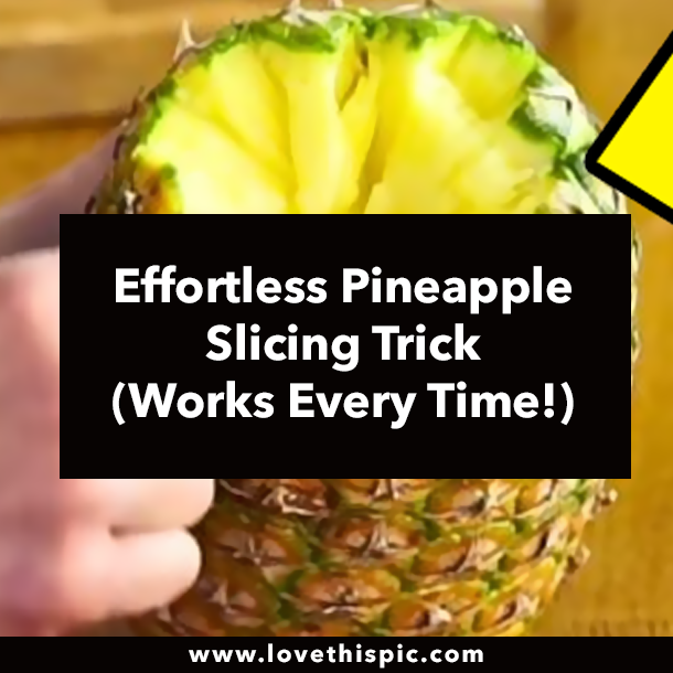 Effortless Pineapple Slicing Trick (Works Every Time!)