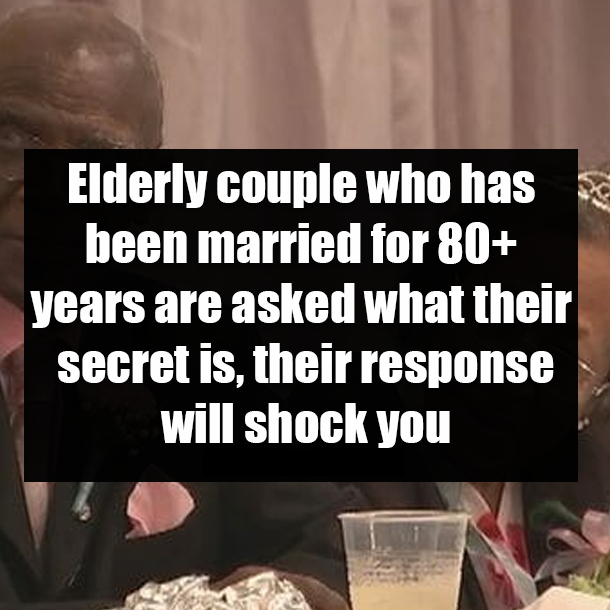 Elderly couple who has been married for 80+ years are asked what their secret is, their response will shock you