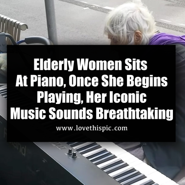 Elderly Women Sits At Piano, Once She Begins Playing, Her Iconic Music Sounds Breathtaking