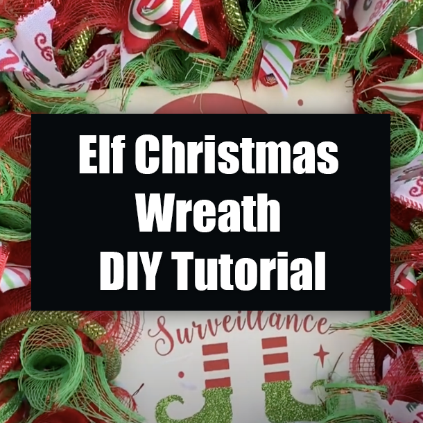 Elf Christmas Wreath DIY Tutorial