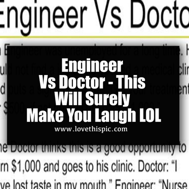 Engineer Vs Doctor - This Will Surely Make You Laugh LOL