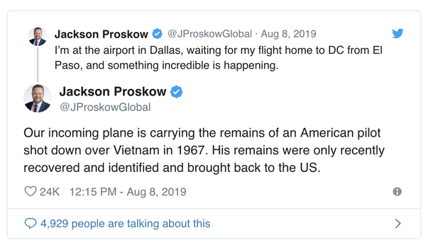 Entire Airport Becomes Silent As Vietnam War Hero Remains Return Home On Flight Flown By His Son - picture 2