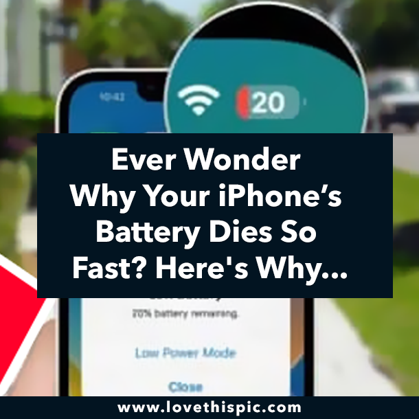 Ever Wonder Why Your iPhone’s Battery Dies So Fast? Here's Why...