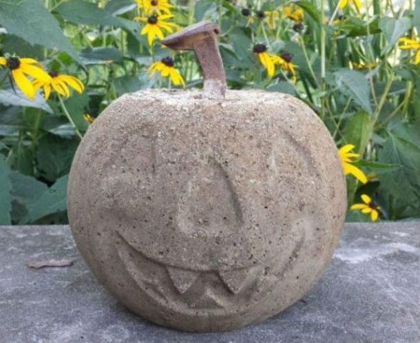 Every Year He Takes A Pumpkin Bucket And Fills It With Cement. You’ll Want To Do It Too - picture 3