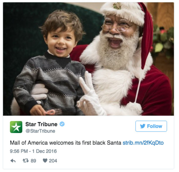 Everyone Is Falling In Love With The Mall Of America's First Black Santa. - picture 2